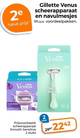 Aanbieding: Gillette Venus scheerapparaat en navulmesjes
