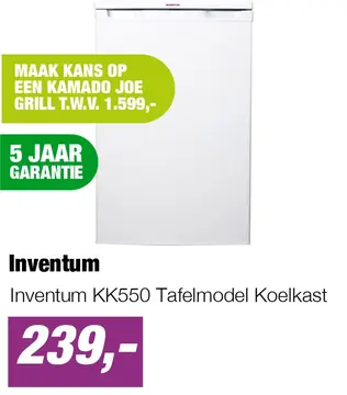 Aanbieding: Inventum KK550 Tafelmodel Koelkast