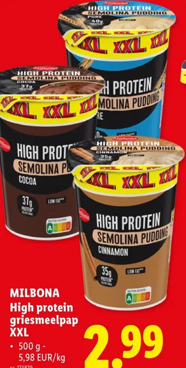 Promotie: High protein griesmeelpap XXL