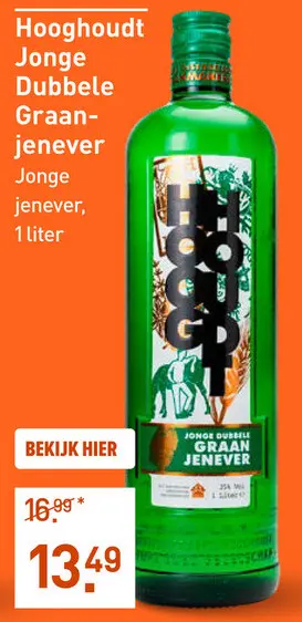 Aanbieding: Hooghoudt Jonge Dubbele Graanjenever 100CL