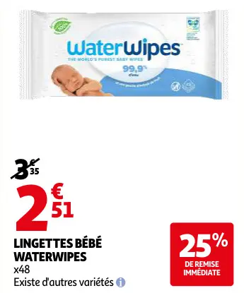 Promotie: Lingettes bébé