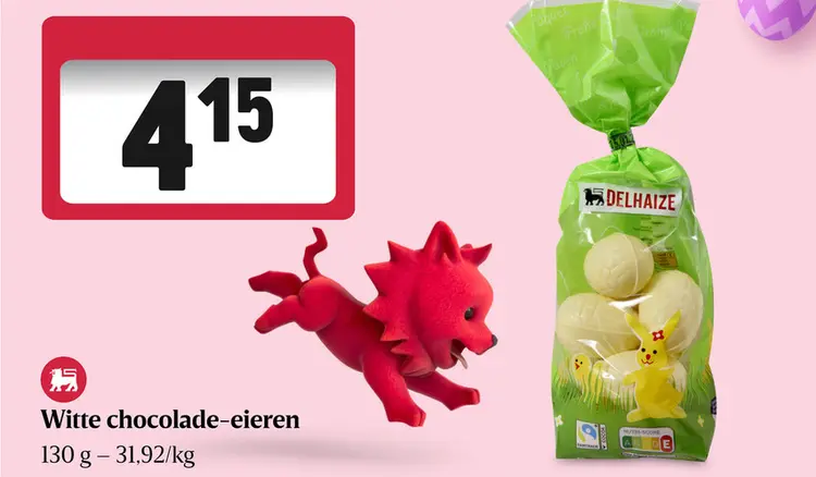 Promotie: Witte chocolade-eieren