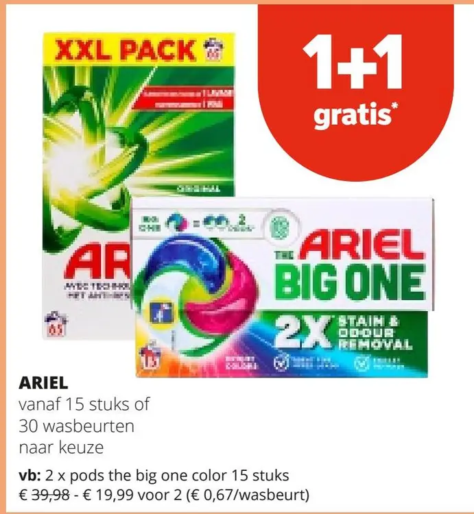 Aanbieding: Ariel pods the big one color