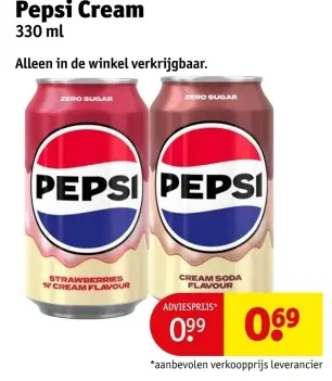 Aanbieding: Pepsi Cream