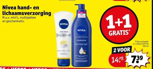 Aanbieding: Nivea hand- en lichaamsverzorging