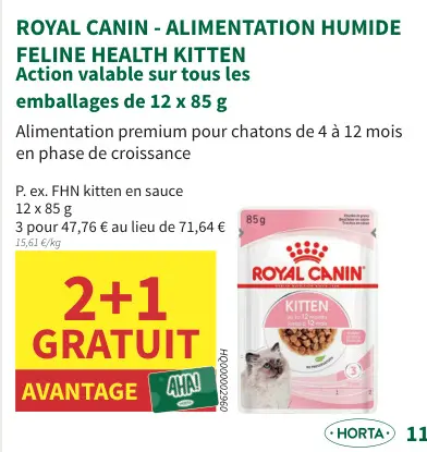 Offre: Feline health kitten