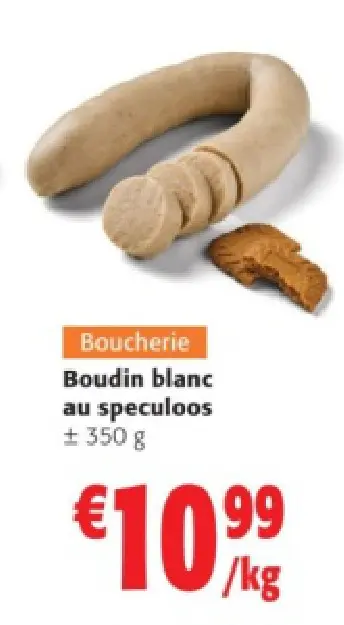 Offre: Boudin blanc au speculoos