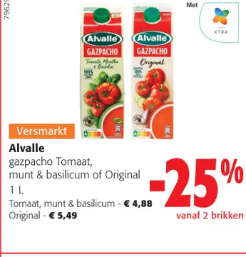 Aanbieding: Alvalle gazpacho Tomaat, munt & basilicum of Original