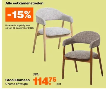 Aanbieding: Stoel Domaso