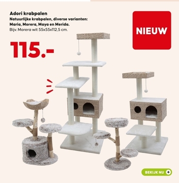 Aanbieding: krabpalen Morera wit