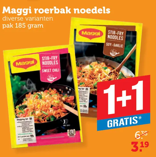 Aanbieding: roerbak noedels