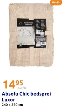 Aanbieding: Absolu Chic bedsprei Luxor