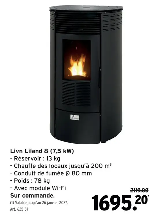 Offre: Livn Liland 8 (7,5 kW)
