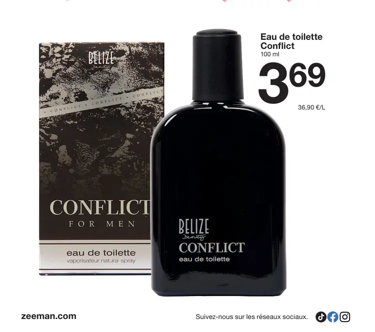 Offre: Eau de toilette conflict