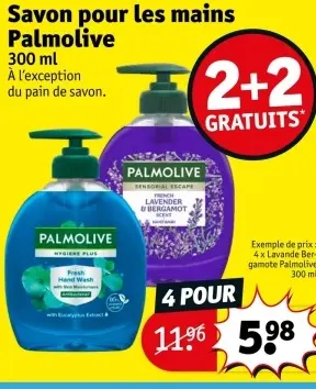 Offre: Savon pour les mains