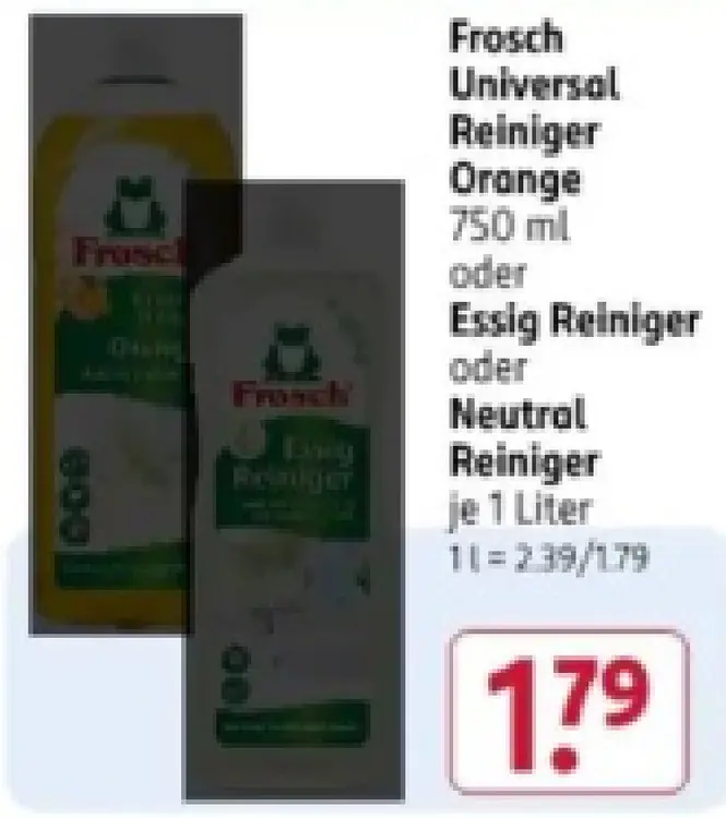 Aanbieding: Universal Reiniger Orange oder Essig Reiniger