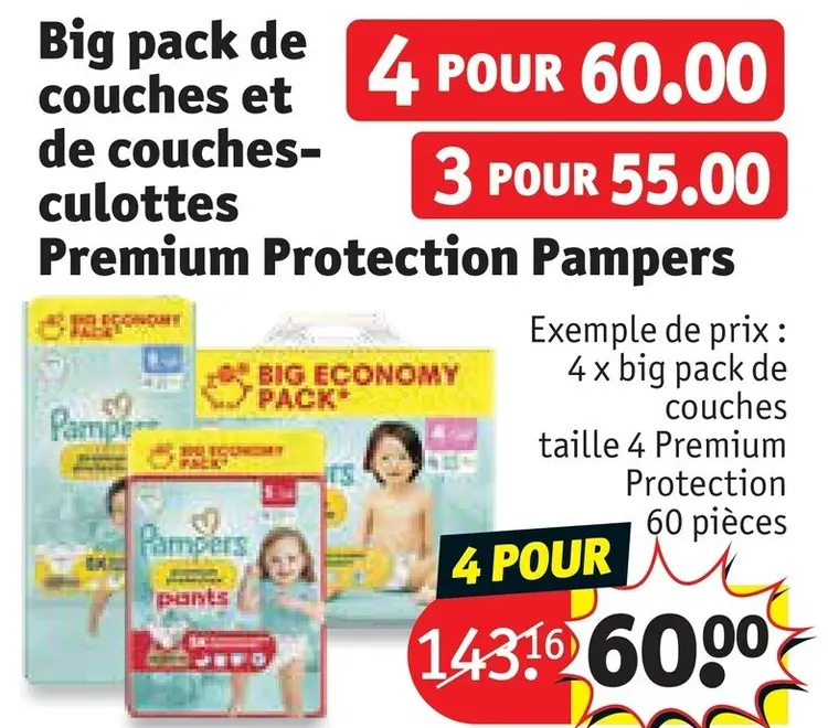 Offre: Big pack de couches et de couches-culottes