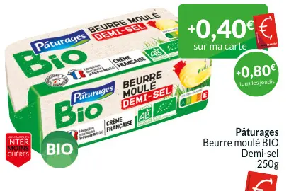 Offre: Beurre moulé BIO Demi-sel