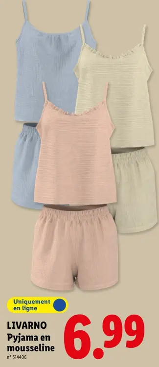 Offre: Pyjama en mousseline