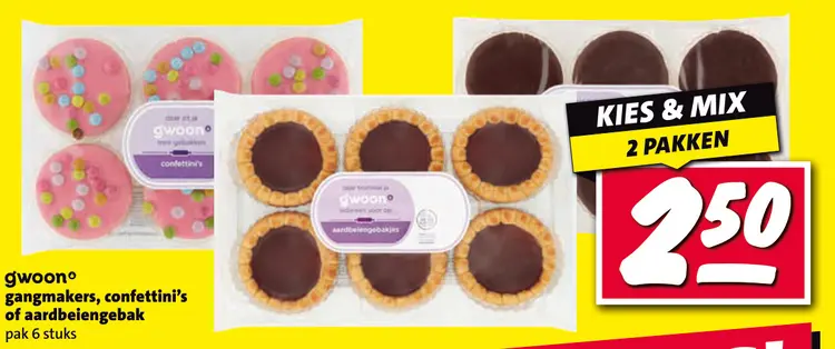 Aanbieding: Gangmakers, confettini's of aardbeiengebak