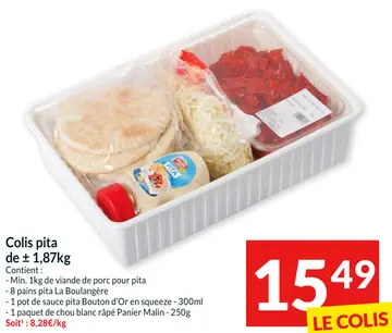 Offre: Colis pita