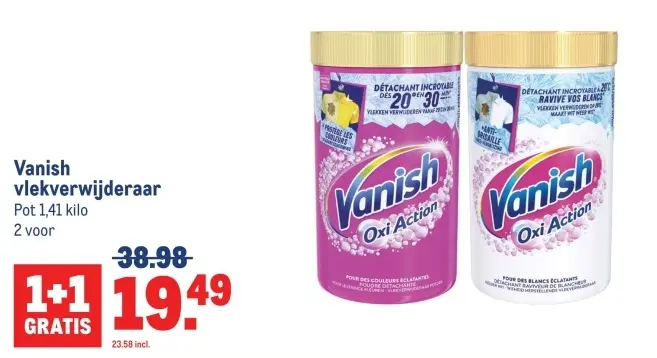 Aanbieding: Vanish vlekverwijderaar