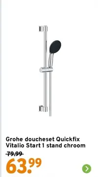 Aanbieding: Grohe doucheset Quickfix Vitalio Start 1 stand chroom