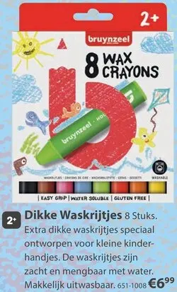 Aanbieding: Dikke Waskrijtjes 8 Stuks