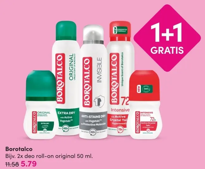 Aanbieding: Borotalco deo roll-on original