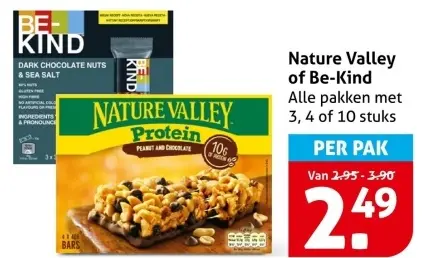 Aanbieding: Nature Valley or Be-Kind