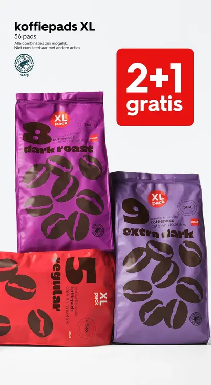 Promotie: Koffiepads XL