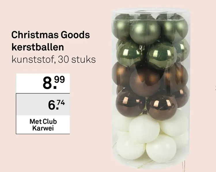 Aanbieding: Christmas Goods kerstballen