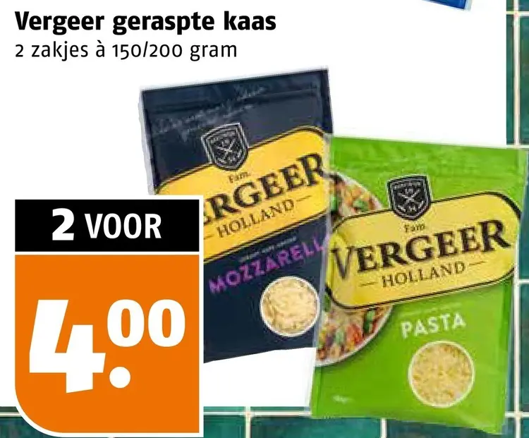 Aanbieding: Geraspte kaas