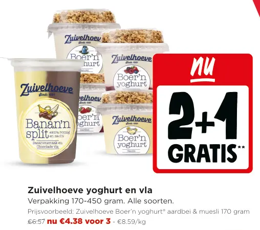 Promotie: Yoghurt en vla