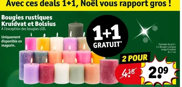 Offre: Bougies rustiques