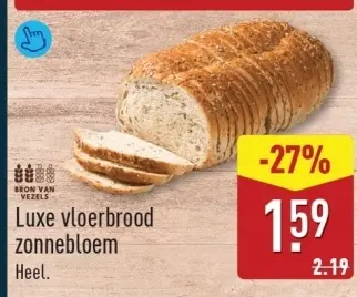 Aanbieding: Luxe vloerbrood zonnebloem