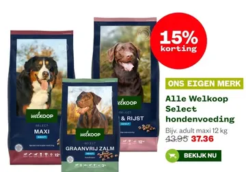 Aanbieding: Alle Welkoop Select hondenvoeding