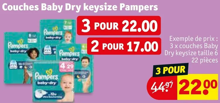 Offre: Couches Baby Dry keysize
