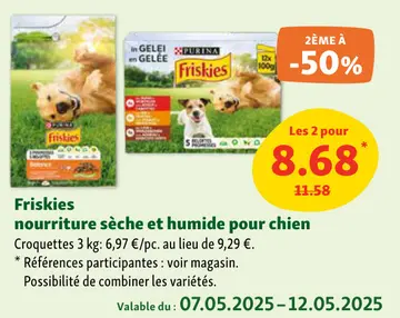 Offre: Nourriture sèche et humide pour chien