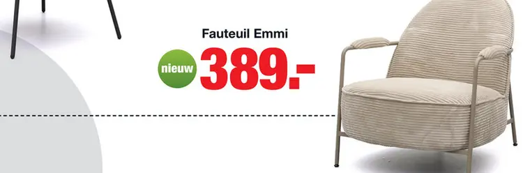Aanbieding: Fauteuil Emmi Sand