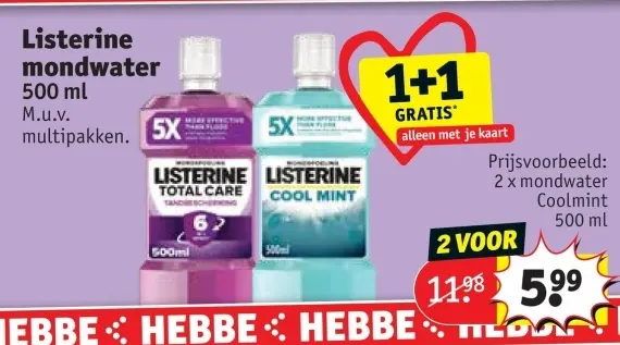 Promotie: Listerine mondwater