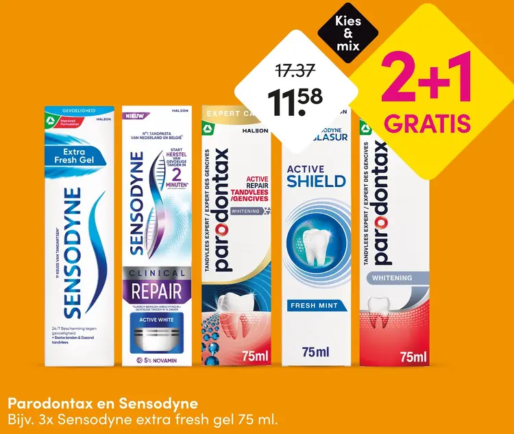 Aanbieding: Parodontax en Sensodyne