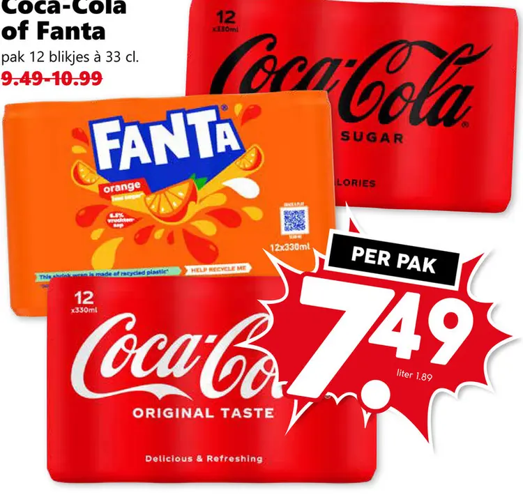 Aanbieding: Coca-Cola of Fanta