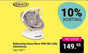 Aanbieding: Babyswing Graco Move With Me Little Adventures