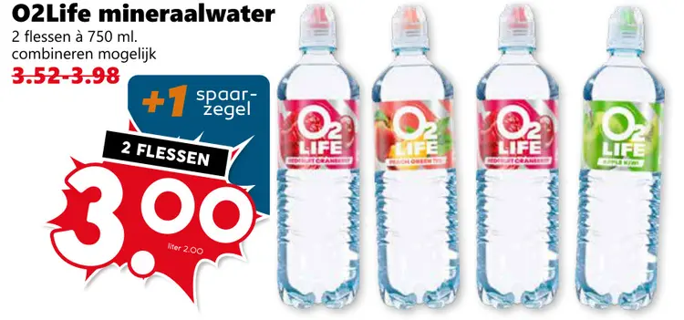 Aanbieding: O2Life mineraalwater