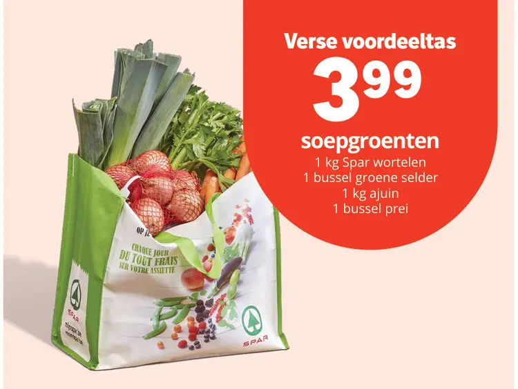 Promotie: Verse voordeeltas soepgroenten