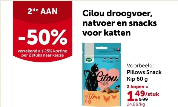 Promotie: Pillows Snack Kip