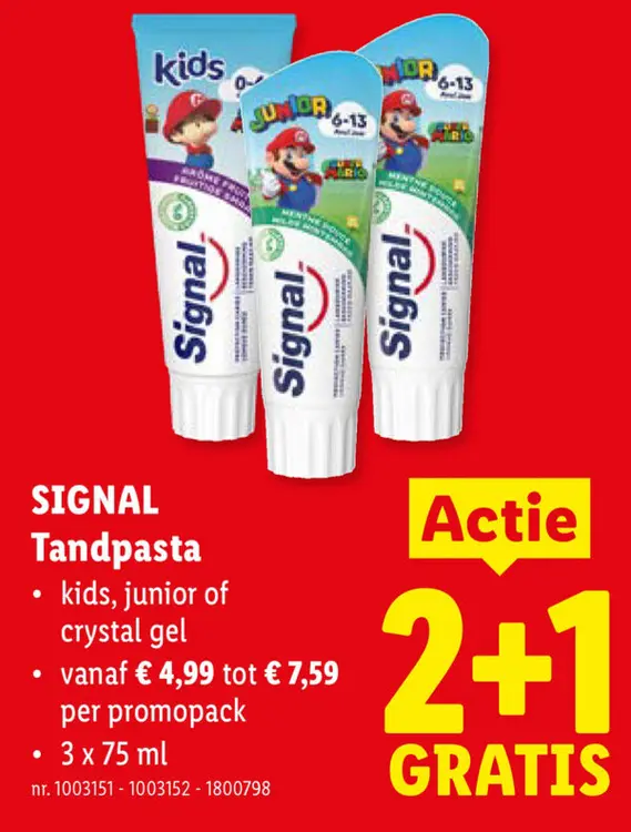 Promotie: Tandpasta