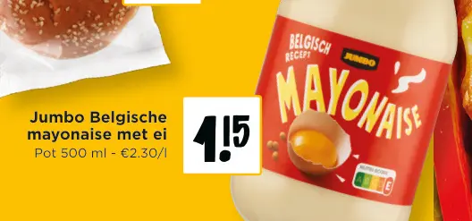 Promotie: Belgische mayonaise met ei
