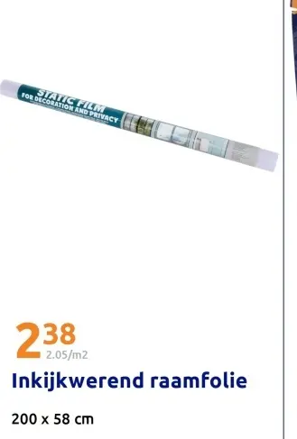 Promotie: Inkijkwerend raamfolie